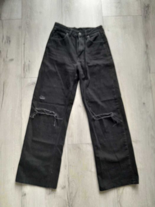 Spodnie jeansy czarne rozmiar S