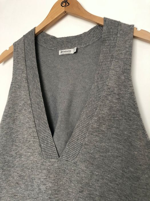 Szara kamizelka oversize Stradivarius