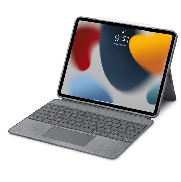 Logitech Combo Touch para iPad Pro 12.9" – Teclado com Trackpad, Retroiluminado, Preto