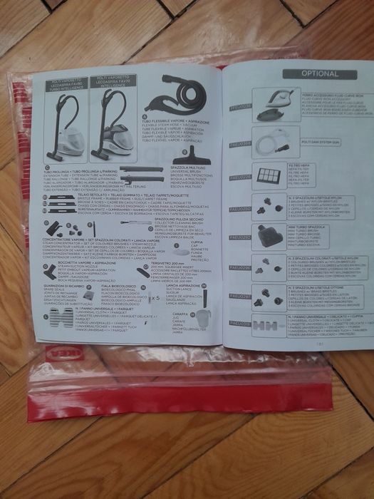 Aspirador/máquina  limpeza  a vapor