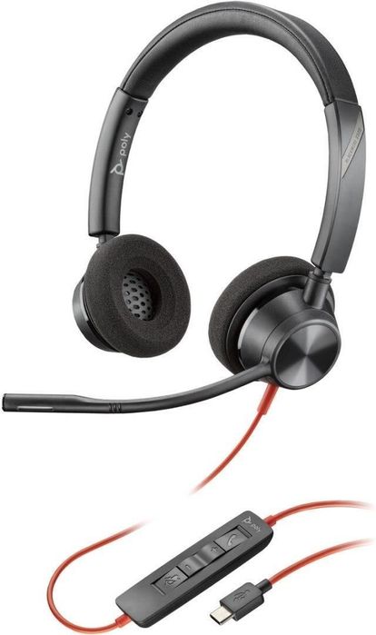 Słuchawki z mikrofonem - usb Plantronics  BLACKWIRE 3320