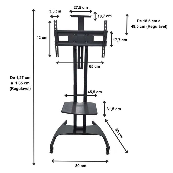 Support Stand for TVs and Monitors, 32 to 72 Inches – New64298911213569122