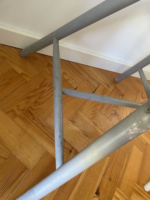 Cadeira assento alimentacao bebé madeira pintada vintage ikea