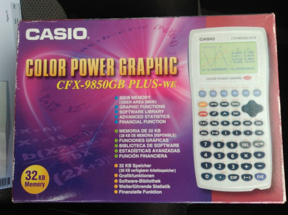 Maquina calcular gráfica Casio
