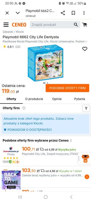 Zestaw Playmobil dentysta