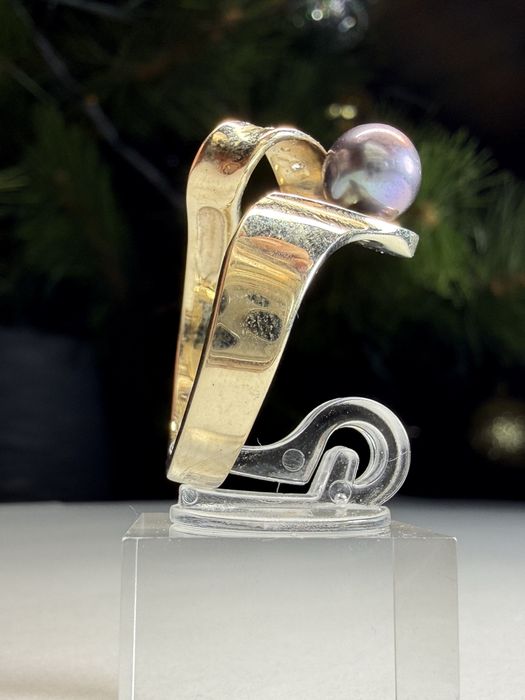 Каблучка з білого золота та діамантами Кольцо колечко белое золото