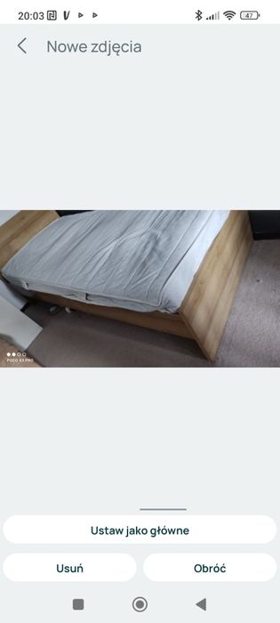 Brw łóżko że stelażem i materacem 90/200 cm