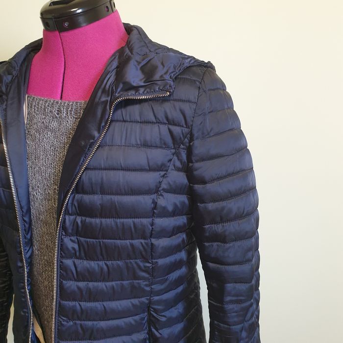 Kurtka puchowa, granatowa Massimo Dutti,  M