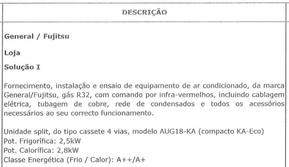 Ar Condicionado Cassete General/Fujitsu