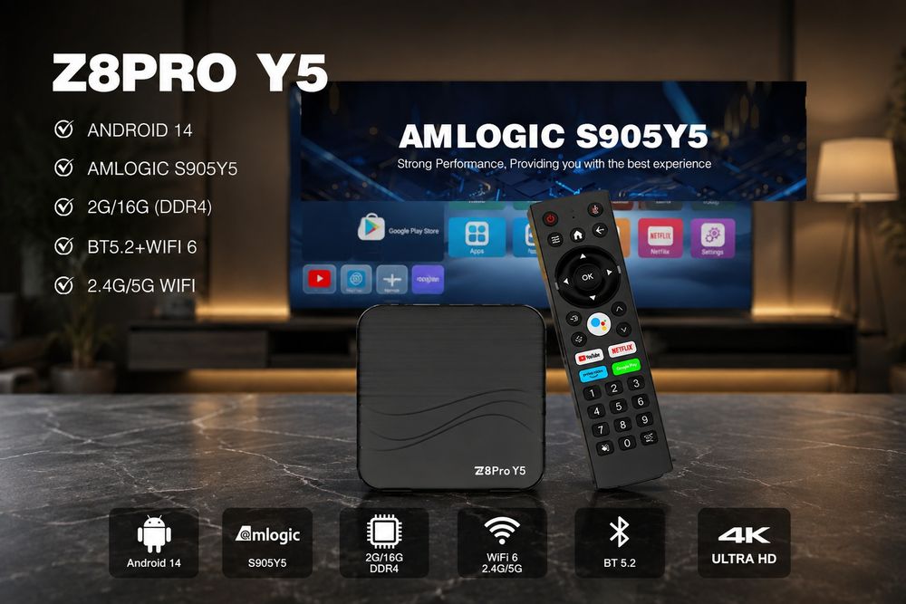 4/32 Смарт приставка Tanix tx5  Z8PRO Y5 amlogic S905y5