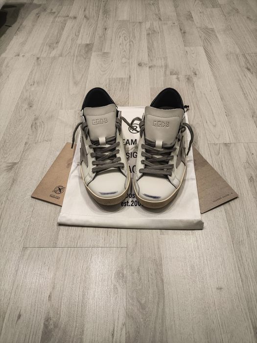 В наличии! Golden Goose White-Beige SuperStar Low Shoes