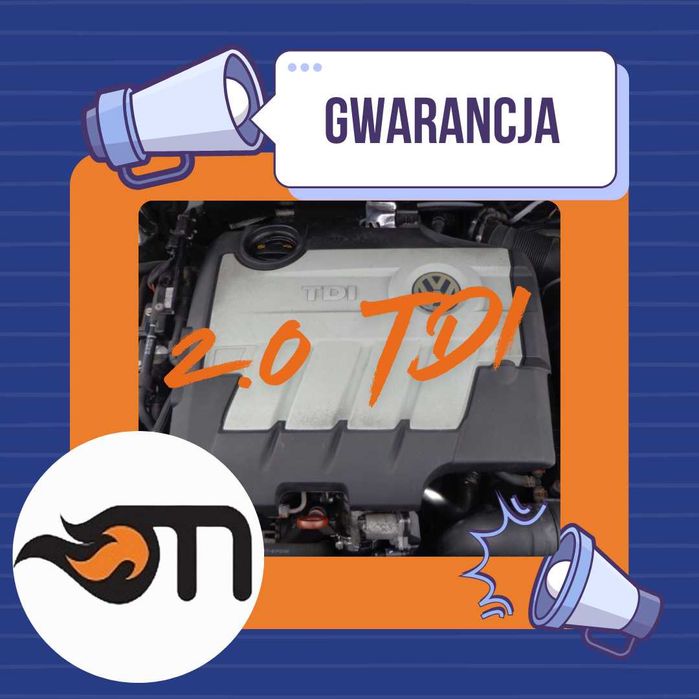 Silnik Audi 2.0 TDI CAGA | Gwarancja Rok | Montaż | Laweta | Zawiercie