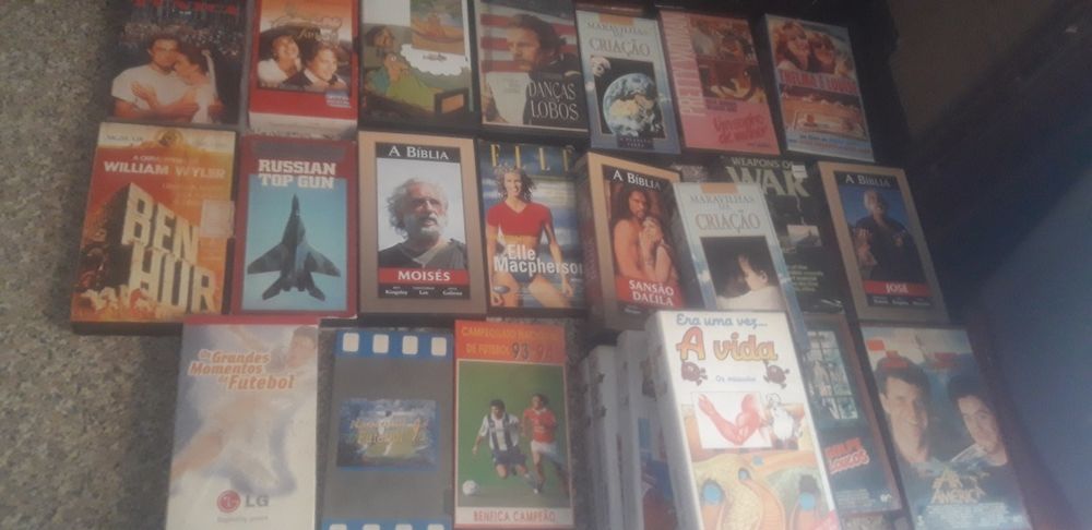 Conjunto de 65 Cassetes Vhs Diversas