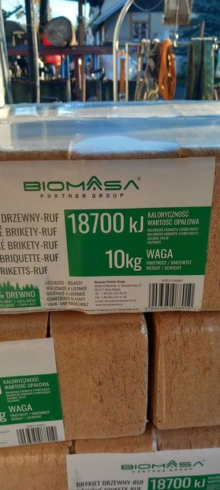 Brykiet drzewny w kostkach 10kg