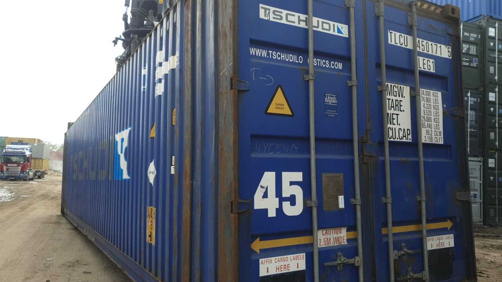 Kontenery 45'HCPW, używane, sprawne - 33 Europalety Kontener morski