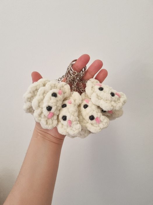 Pluszowy brelok w kształcie pieroga handmade