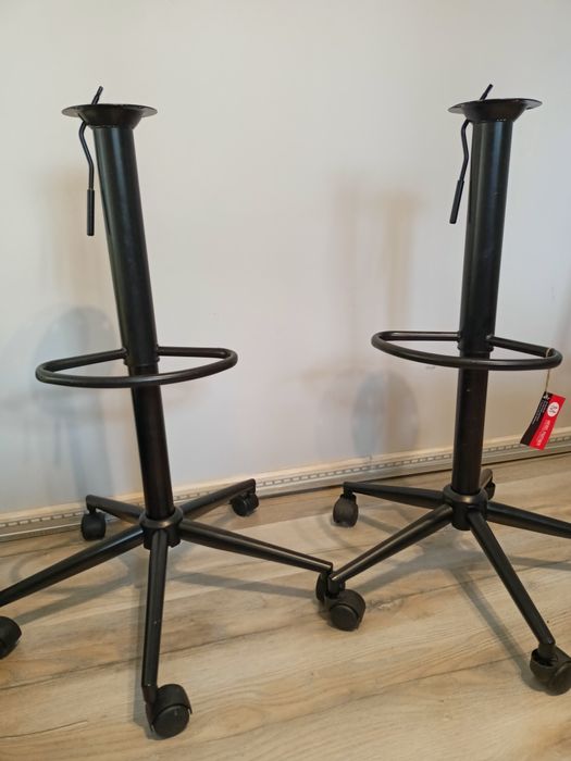 Krzesło obrotowe regulowane, hocker bez siedziska