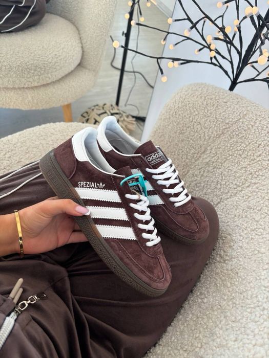 ‼️НОВИНКА‼️36-41 Adidas Spezial Handball Brown White samba sl 96