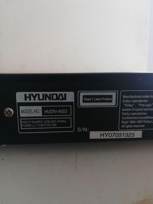 Leitor de DVD, Hyundai, HUDIV-4003