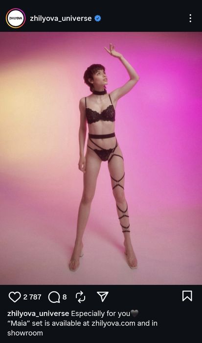 Zhilyova Lingerie  комплект білизни, бюст 70В і стрінги S