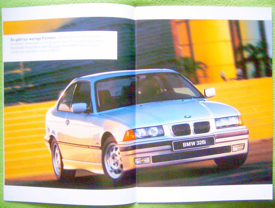 BMW 3 Coupe generacja E36 / 1997 - prospekt 32 strony, stan BDB+