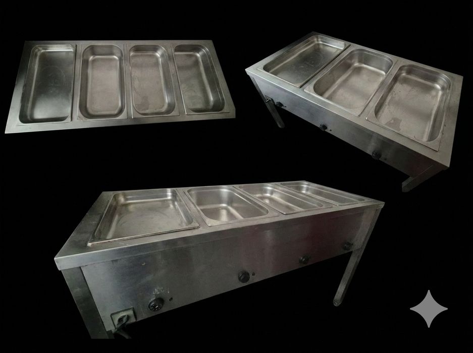 Bemar gastronomiczny elektryczny 4-komorowy / Podgrzewacz do potraw GN