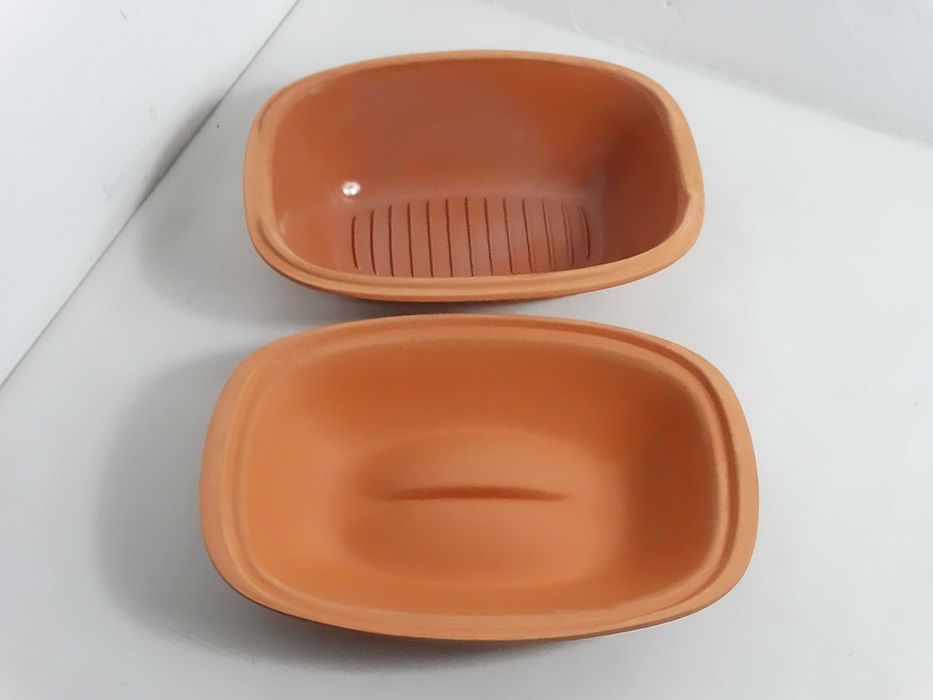 Garnki rzymski RÖMERTOPF Bay-Keramik 111 W-Germany Nowy W Pudełku Vintage