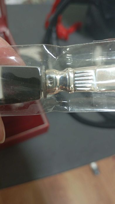 Conjunto batizado 5 peças prata 800-Novo em estojo