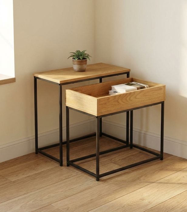 Zestaw 2w1  Stoliki Kawowe Boczne Ława do Salonu Stolik Pomocniczy