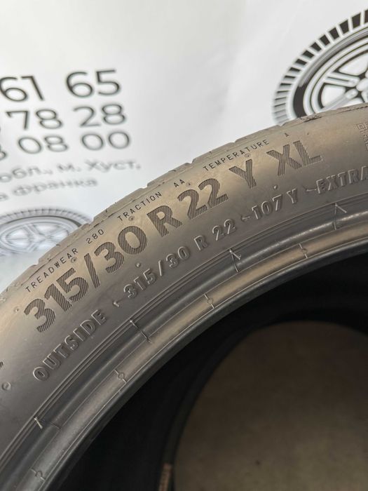 ЛІТНІЙ РОЗПРОДАЖ! Літні шини 315/30/22 Continental EcoContact 6, летние шины резина R22
