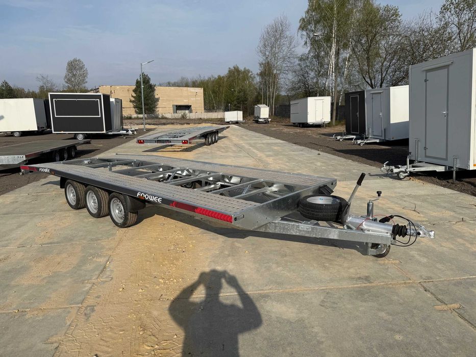 Przyczepa Laweta FooWee 6x2,05m 600cm ALUMINIOWE NAJAZDY VDI 2700-8.1 OD RĘKI !! 3 lata gwarancji