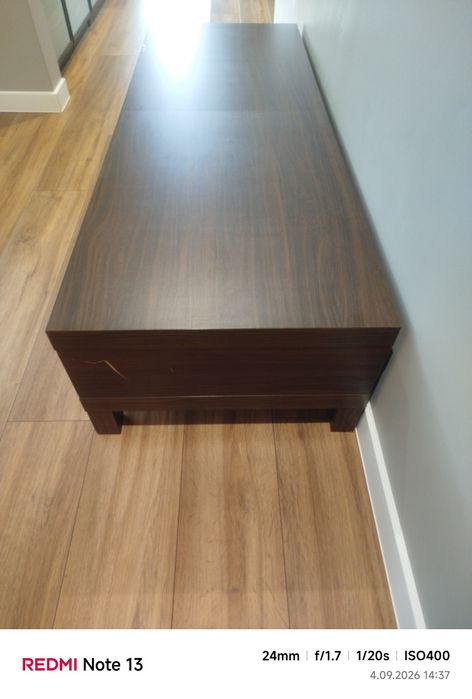 Stolik pod TV ława Lack 149x55 ciemny orzech