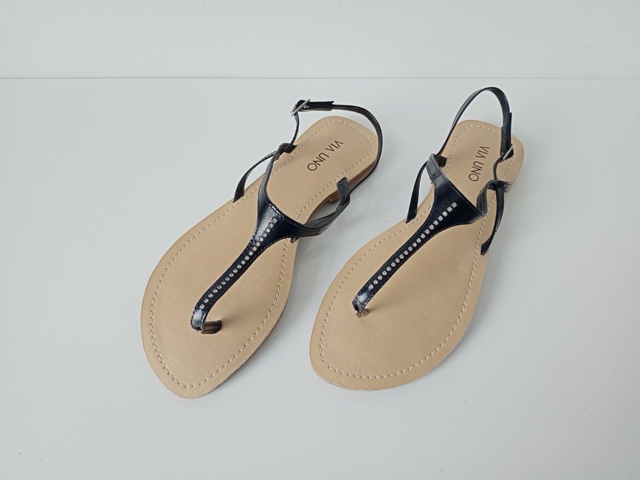 Skórzane sandały 40