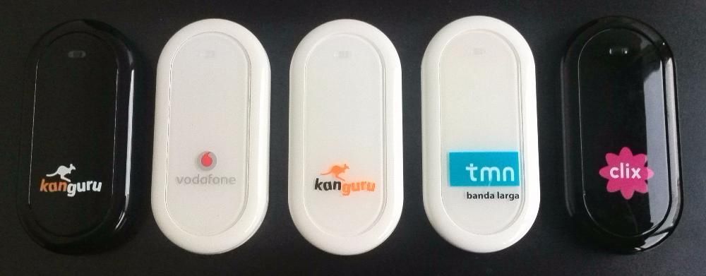 Lote 5 Pen Banda larga 3G colecção portes grátis