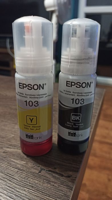 2X TUSZ EPSON 103 Black/Yellow (czarny/żółty)