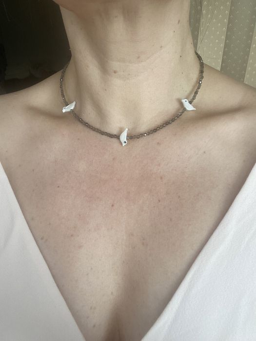 Чокер натуральная шпинель