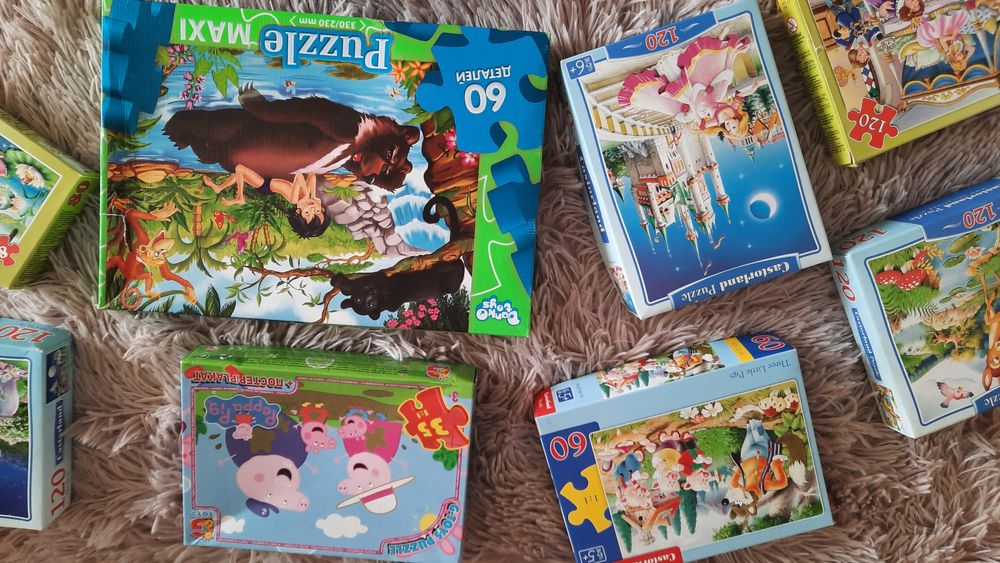 Пазлы на 30, 60, 70, 120 и 220 деталей