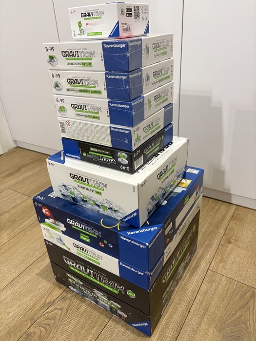 Gravitrax 10 pudełek (4 nowe) za pół ceny!