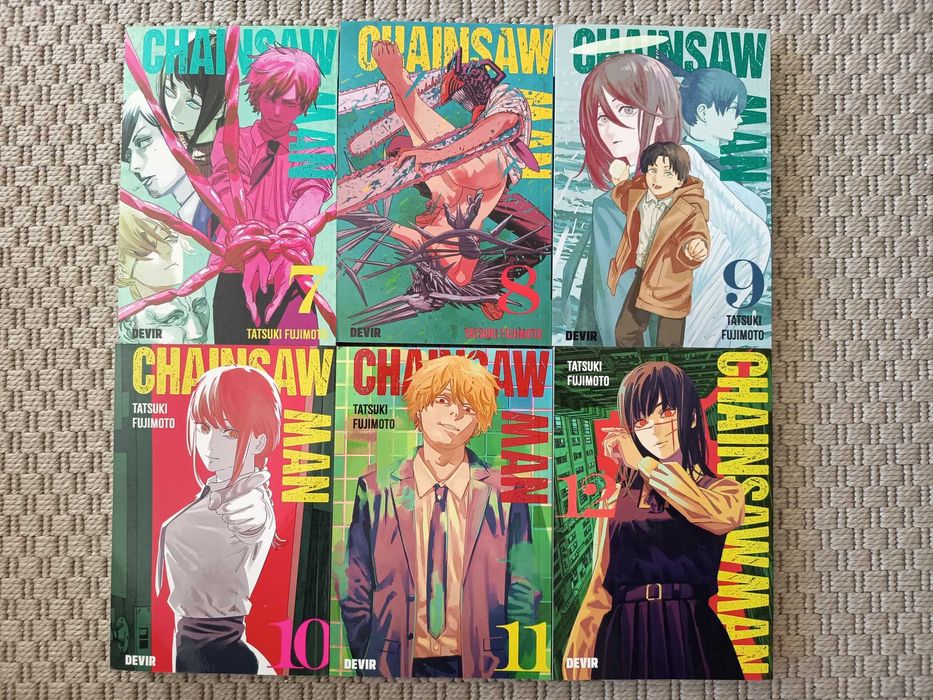 Chainsaw Man volumes 1 a 7 (Devir)