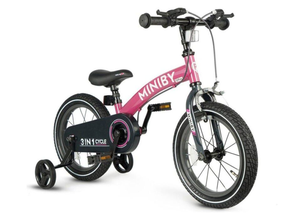 Велосипед беговел  3 в 1 Оригінал бренду Qplay 14дюймів колеса