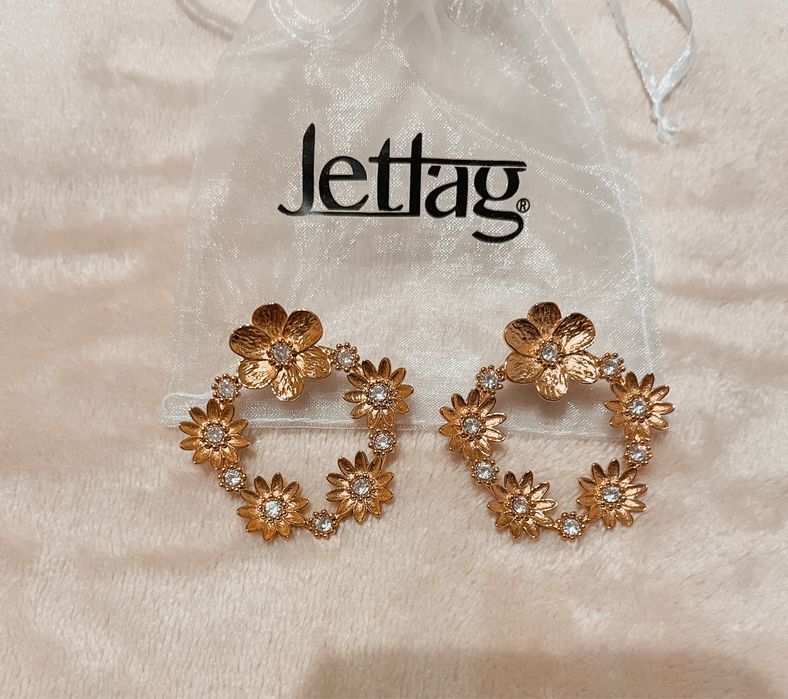 Brincos Jettag - golden