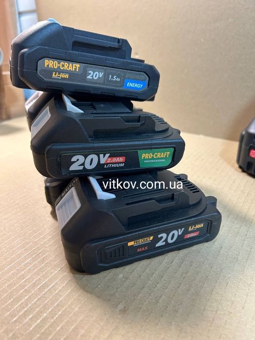 Акумуляторні батареї Procraft Revolt Stromo M1 series 1.5а 2А 4а 8а ак