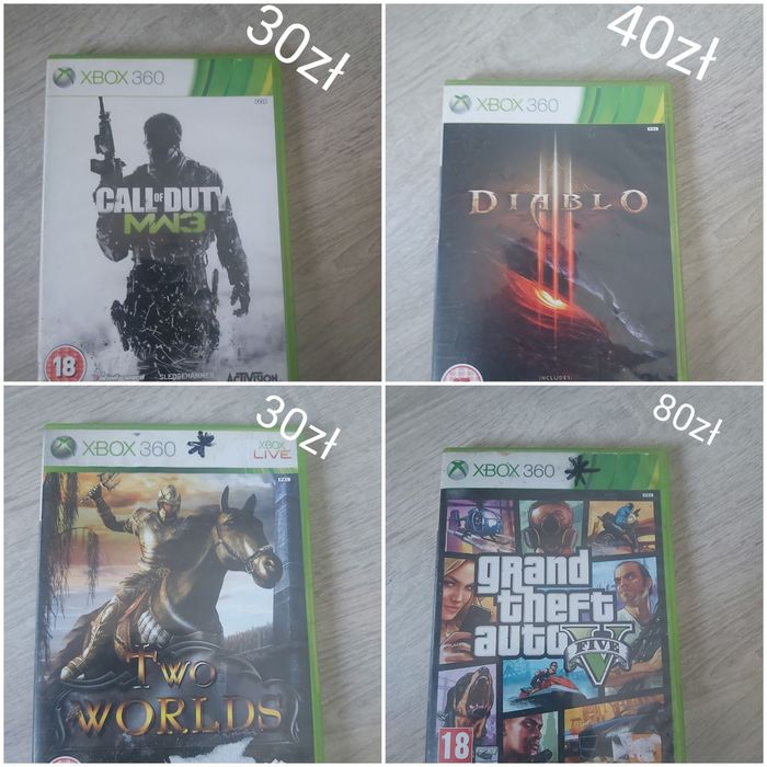 Sprzedam gry na xbox 360