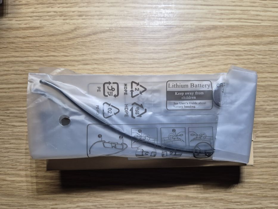 Óculos 3D Samsung na caixa