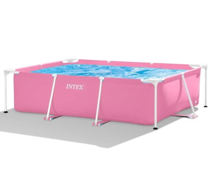 Каркасний басейн 220 x 150 x 60 см Pink Rectangular Frame Pool