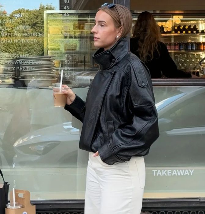 Стильна куртка косуха  в стилі  Zara