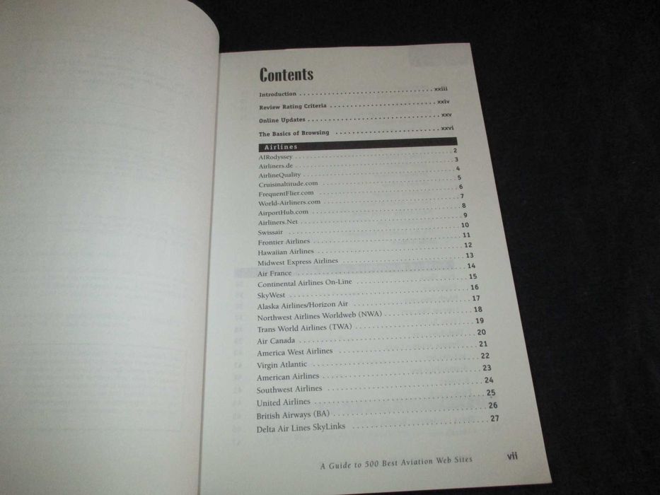 Livro Aviation Internet Directory Guide John A. Merry