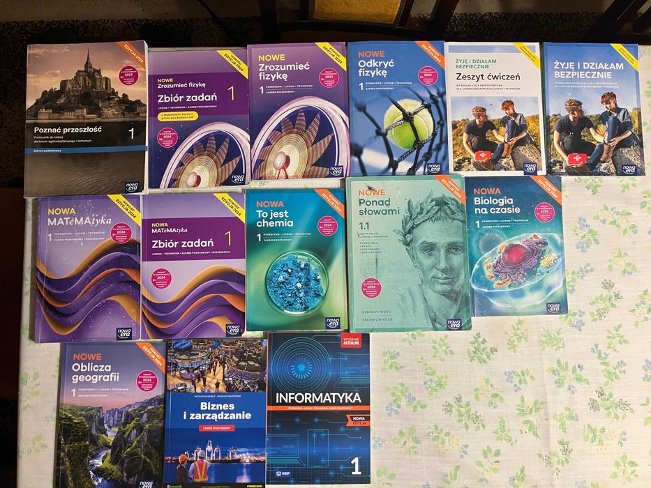 Książki pierwsza klasa Liceum i Technikum