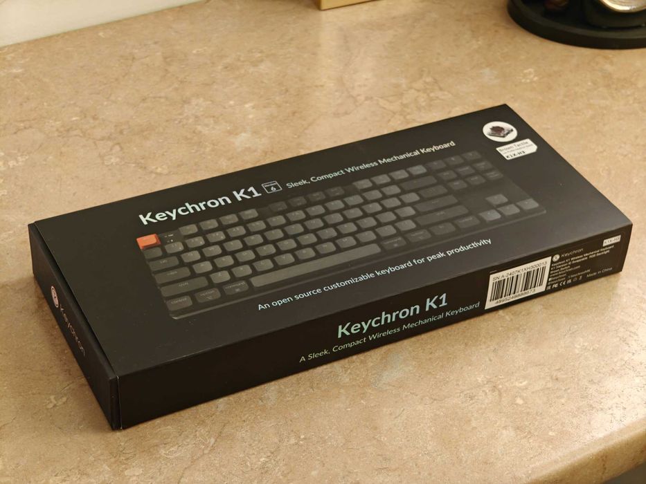 Klawiatura Keychron K1X Low Profile Brown Switch RGB HS TKL 80%