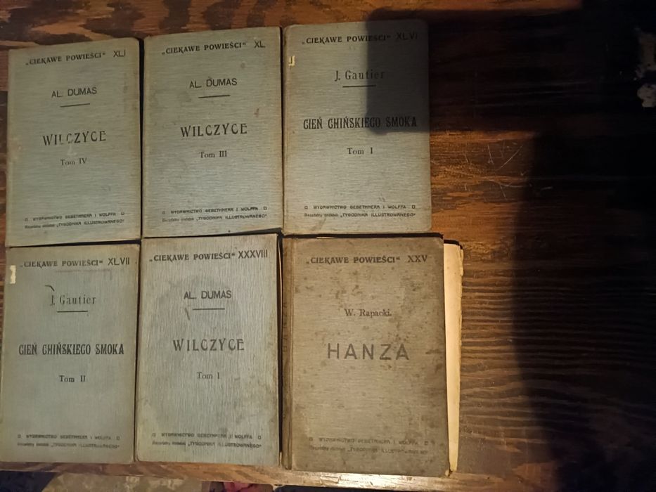 Książki 6 sztuk z serii Ciekawe opowieści 1913 r.
